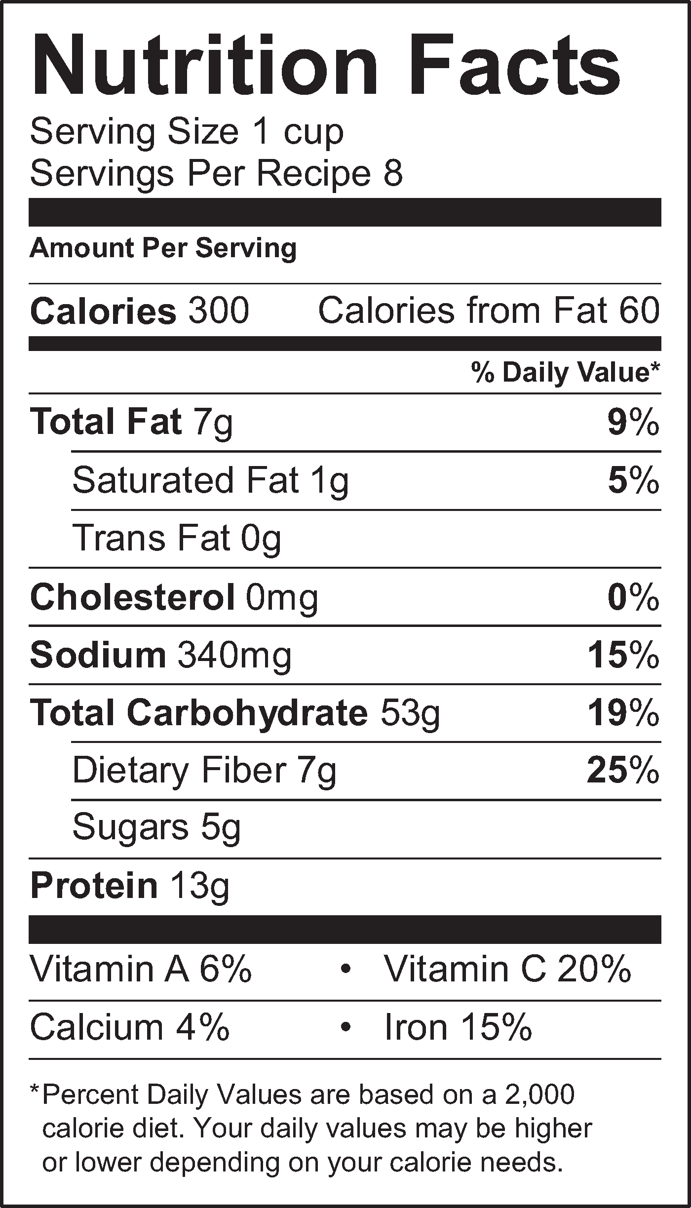 Nutrition Facts