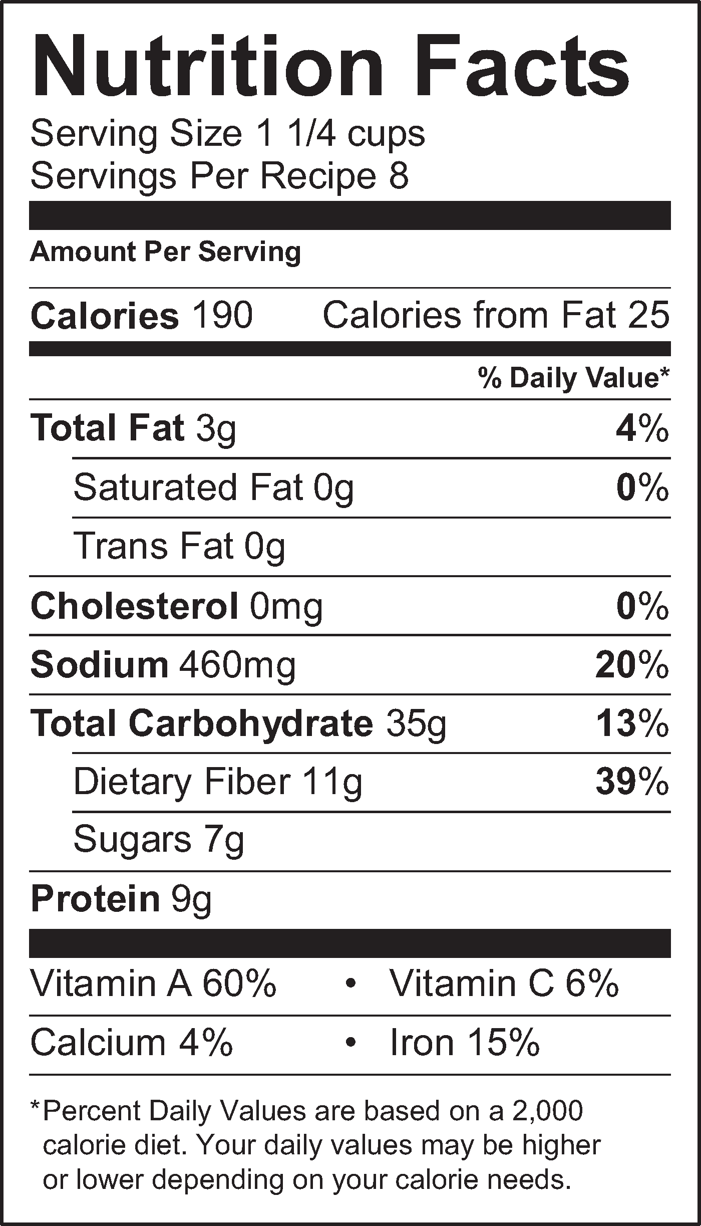 Nutrition Facts