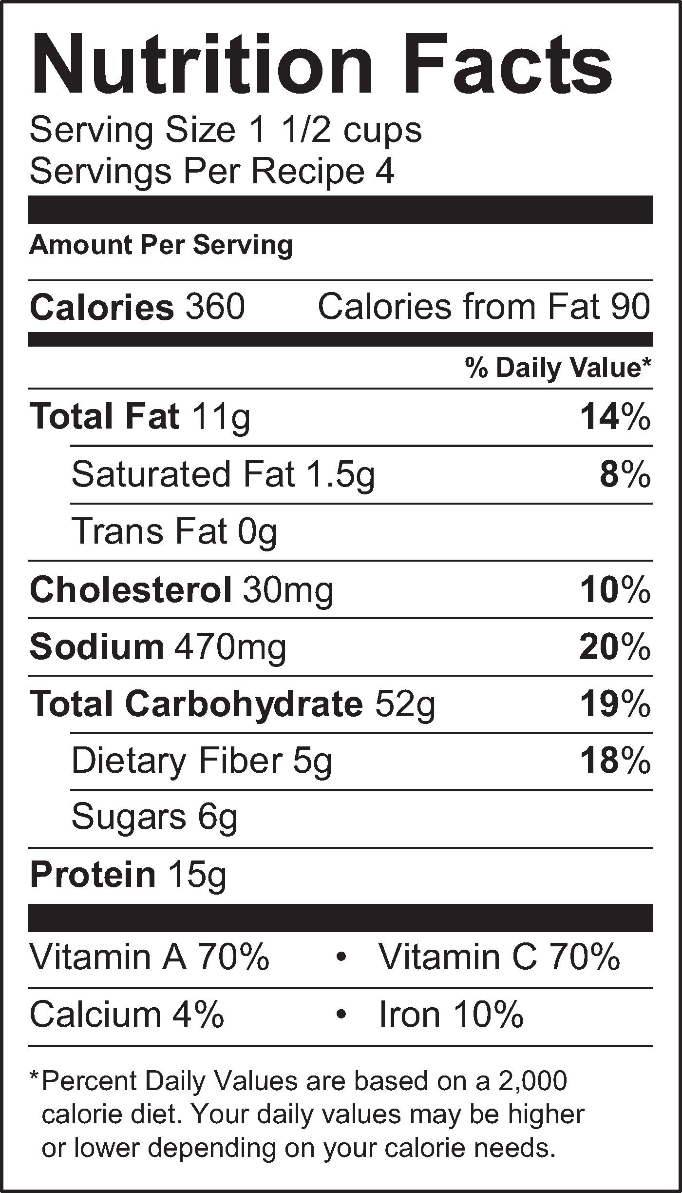 Nutrition Facts
