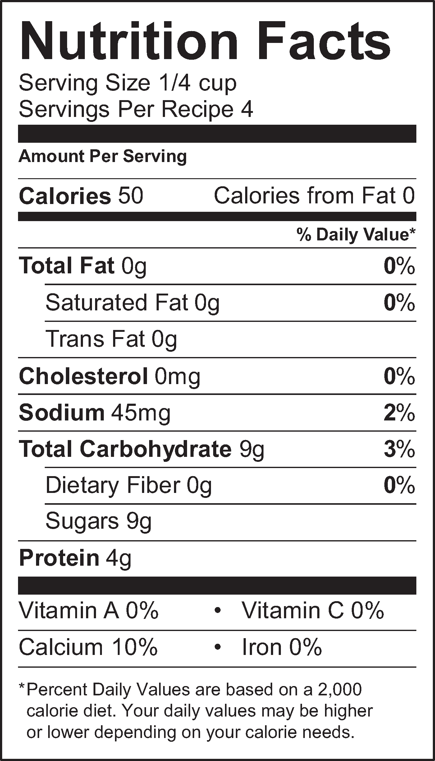 Nutrition Facts