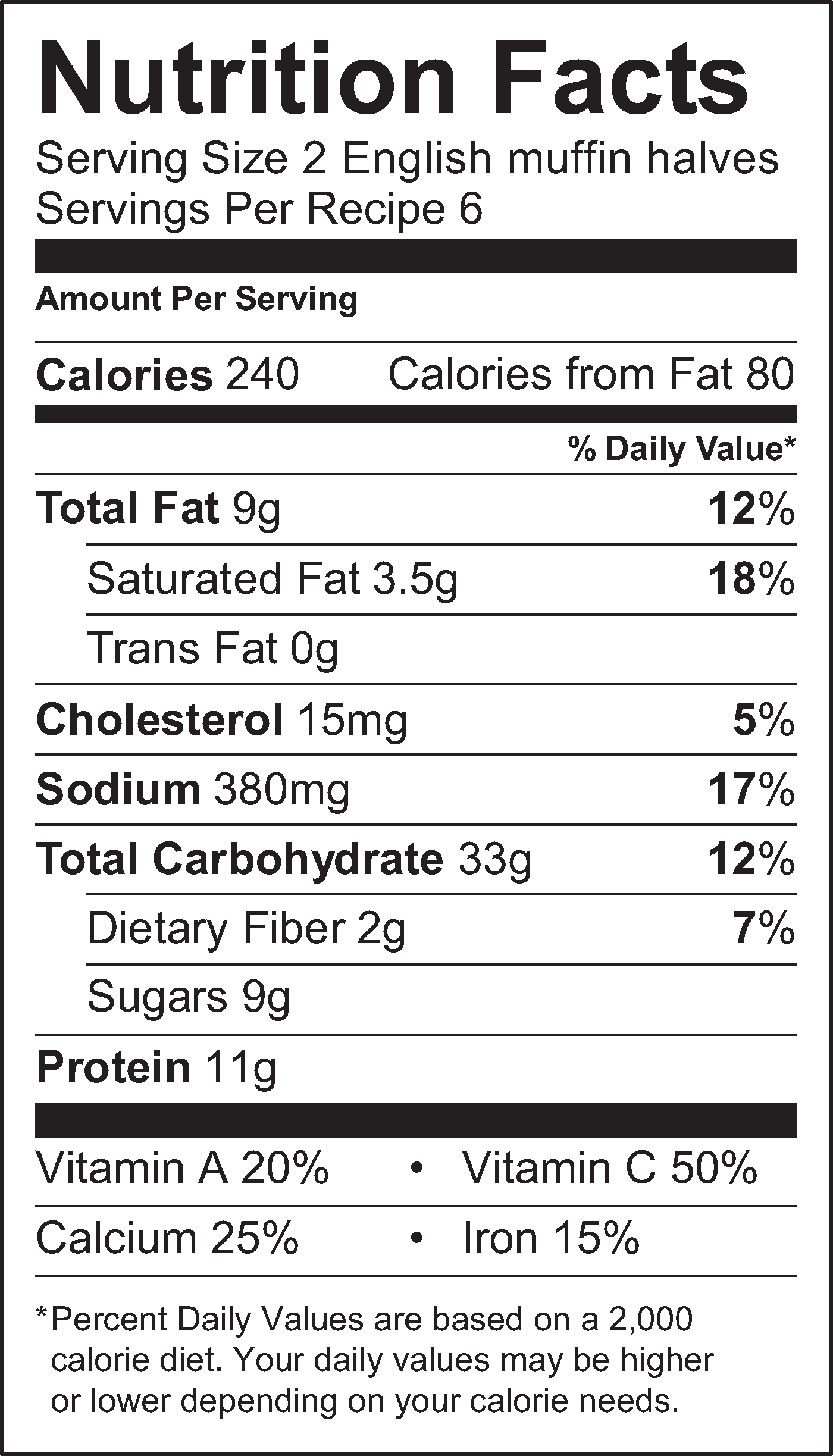 Nutrition Facts