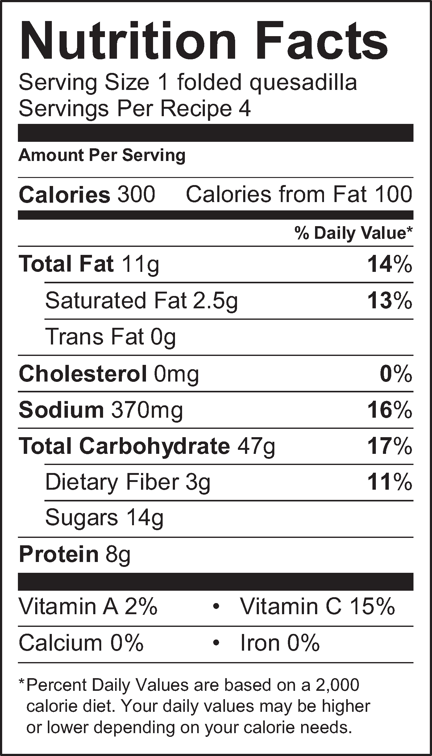 Nutrition Facts