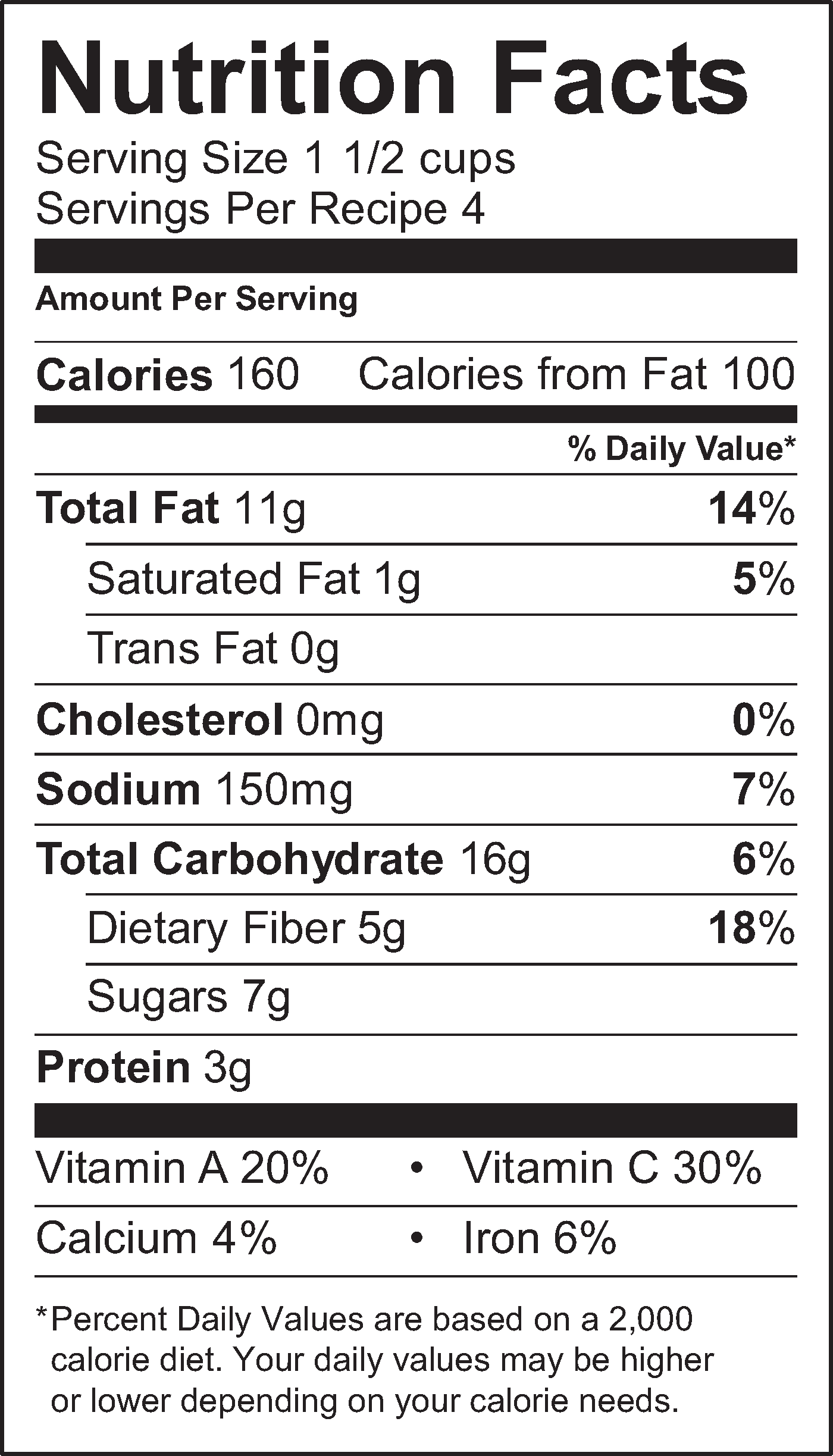Nutrition Facts