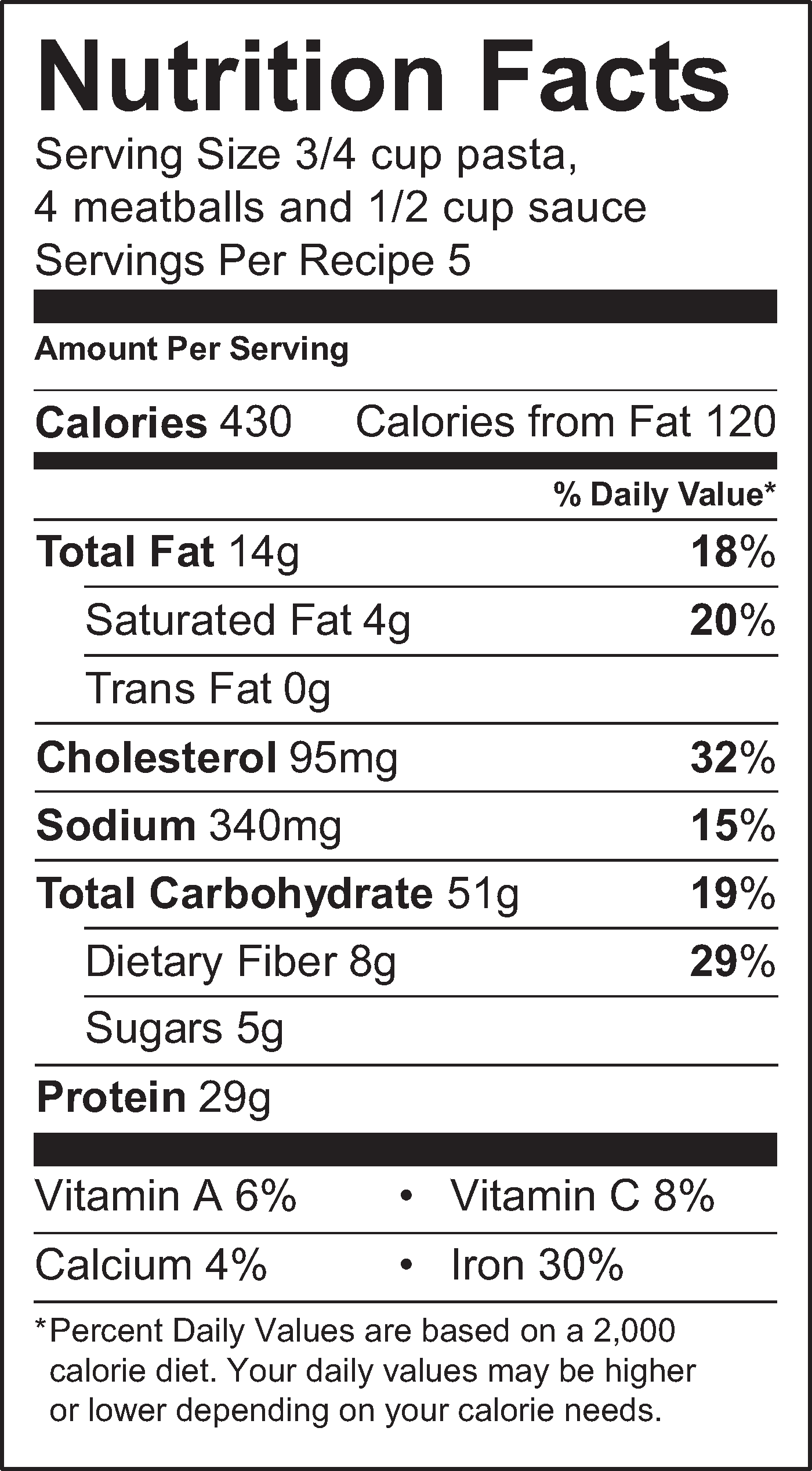 Nutrition Facts