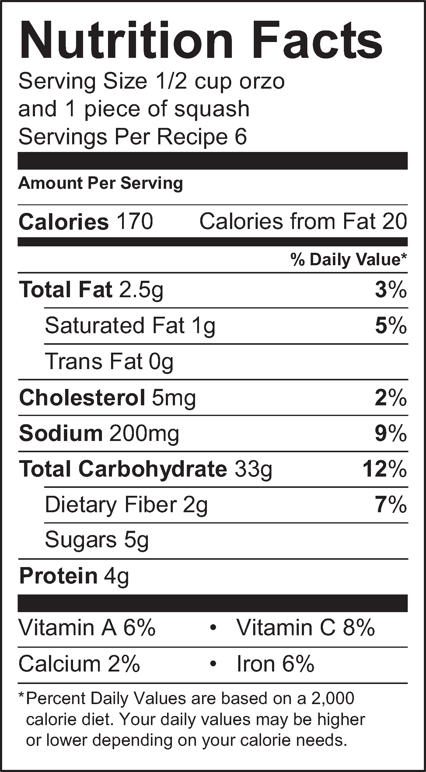 Nutrition Facts