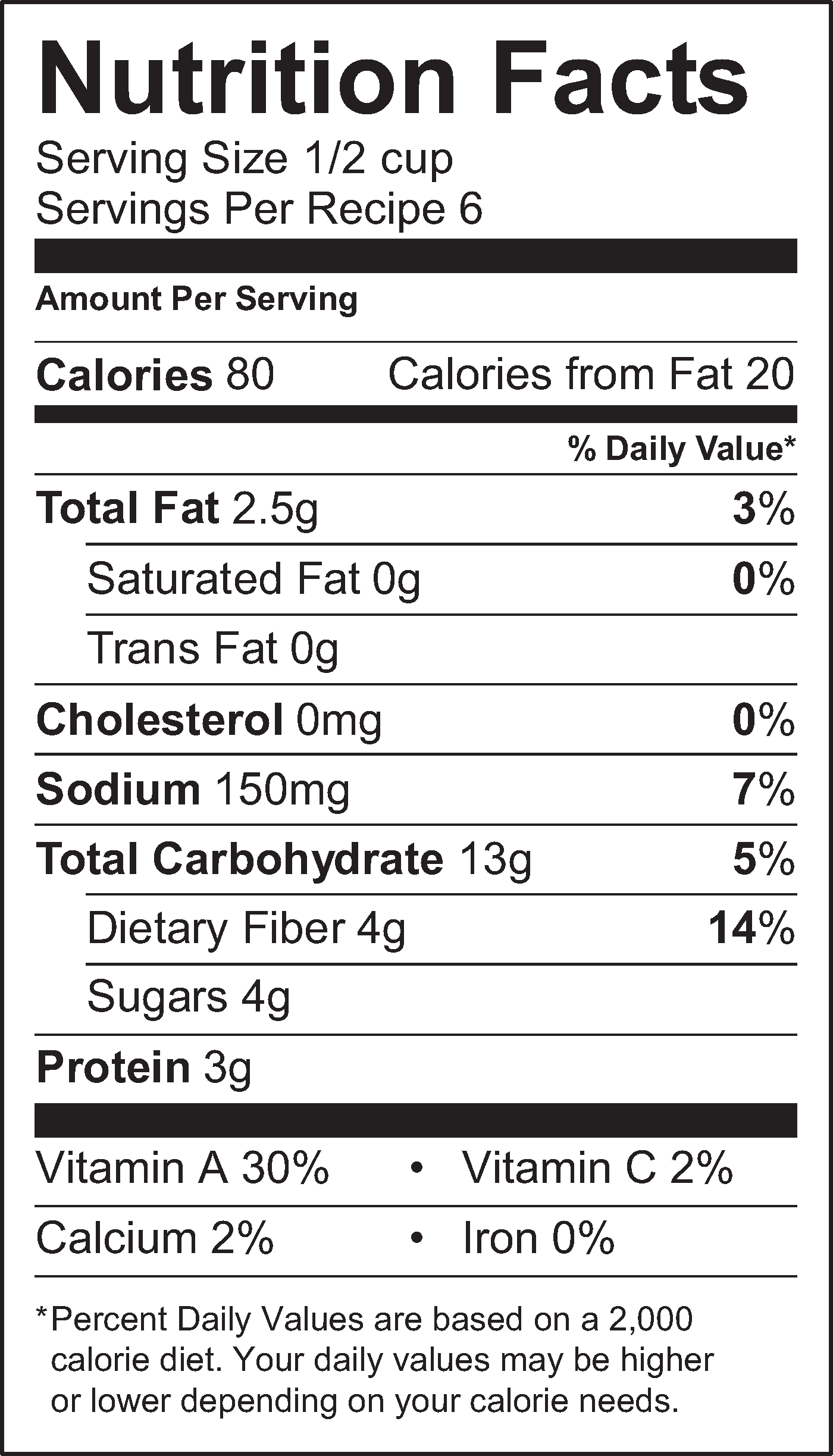 Nutrition Facts