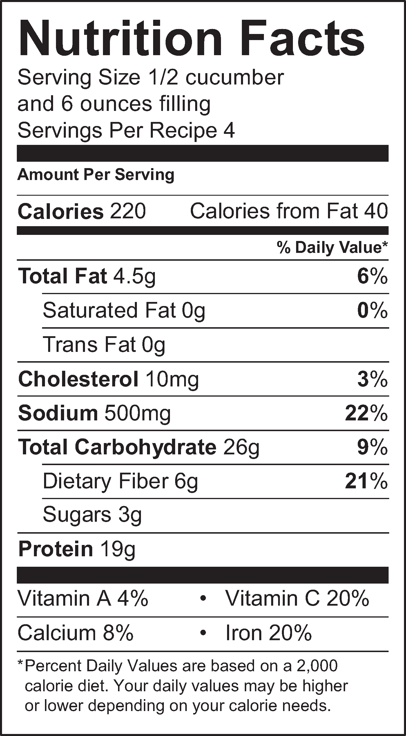 Nutrition Facts