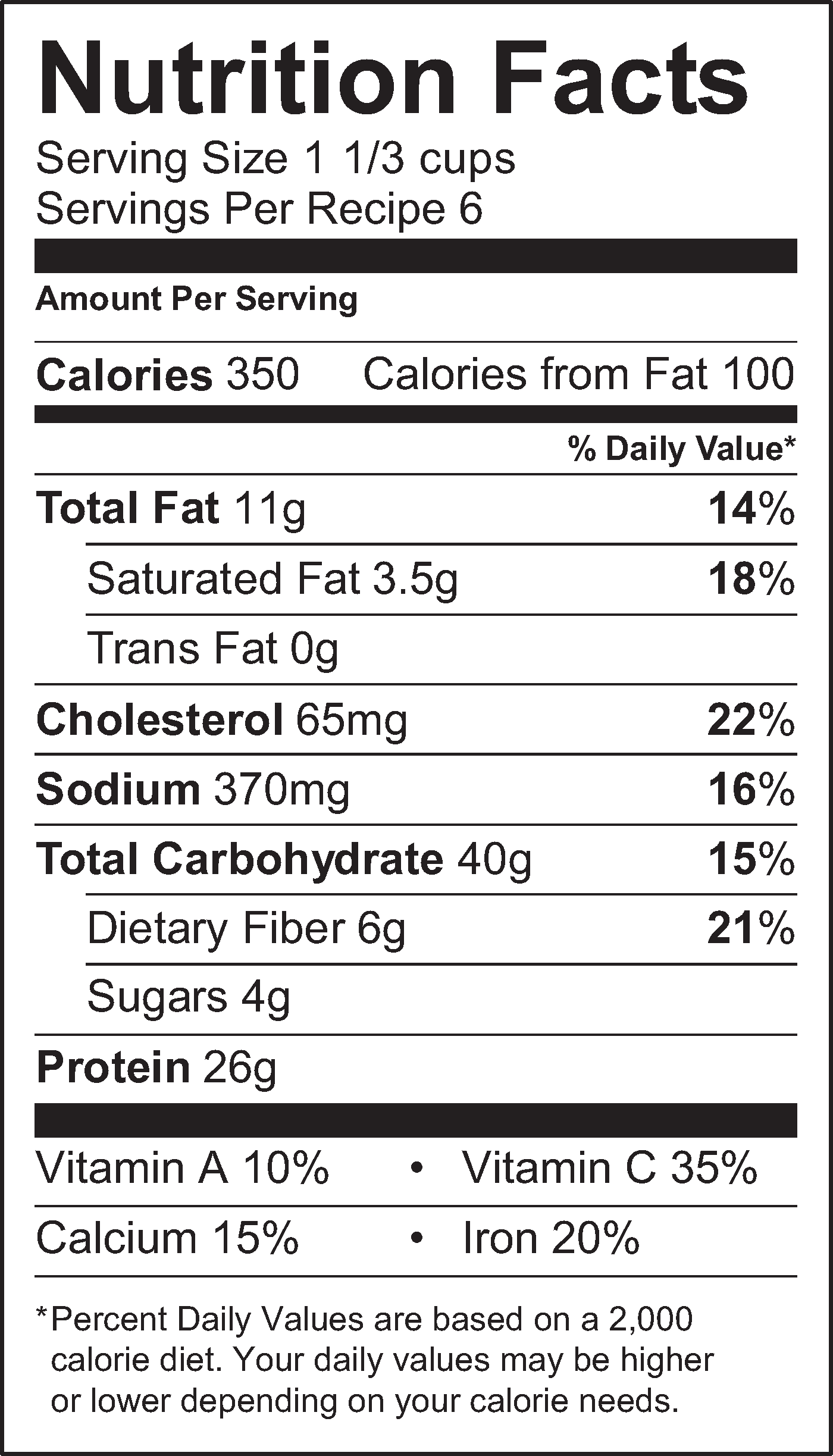Nutrition Facts