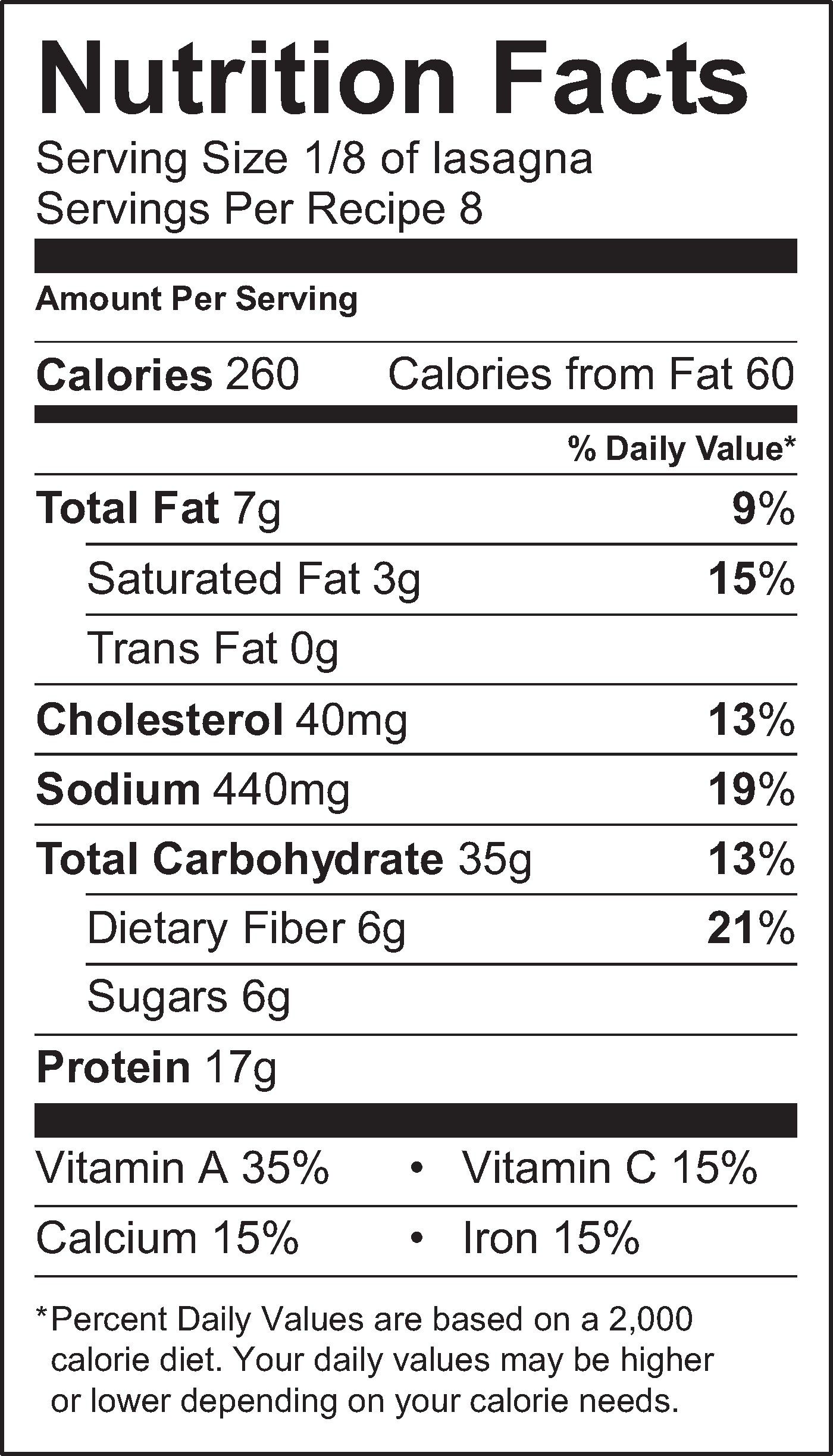Nutrition Facts